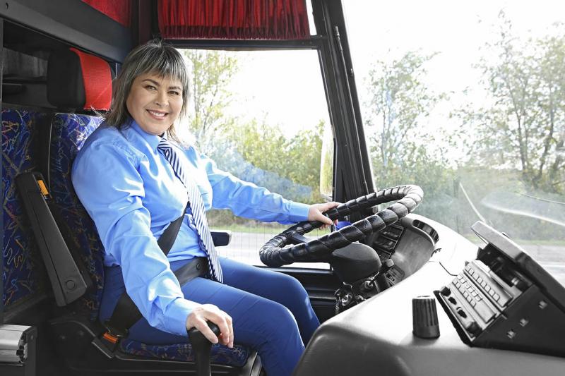 Conductrice d'autobus et opératrice de transport en commun